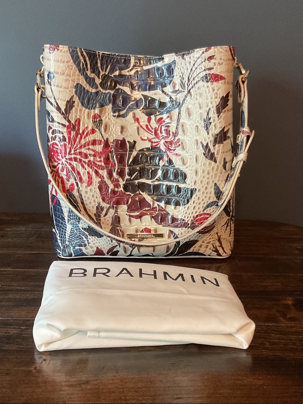 Brahmin Celina Croc-Embossed  Bag